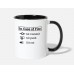 "In Case Of Fire" Git White/Black Mugs